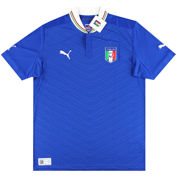 Italy maglia retrò casalinga Prima maglia da calcio sportiva da uomo dell'uniforme da calcio 2012-2013